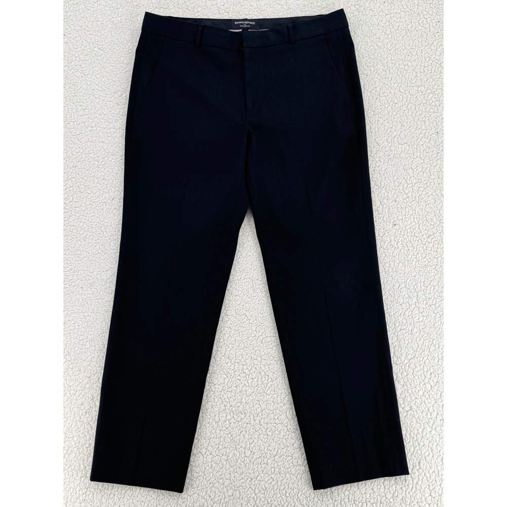 Banana Republic Women Size 8 Ryan Curvy Fit Black Dress Pants Trousers